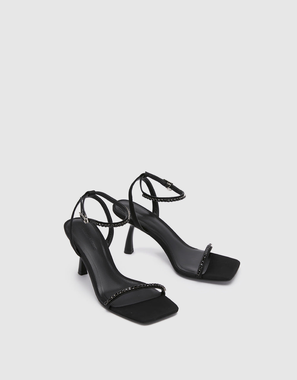 Heeled Square Toe Sandals