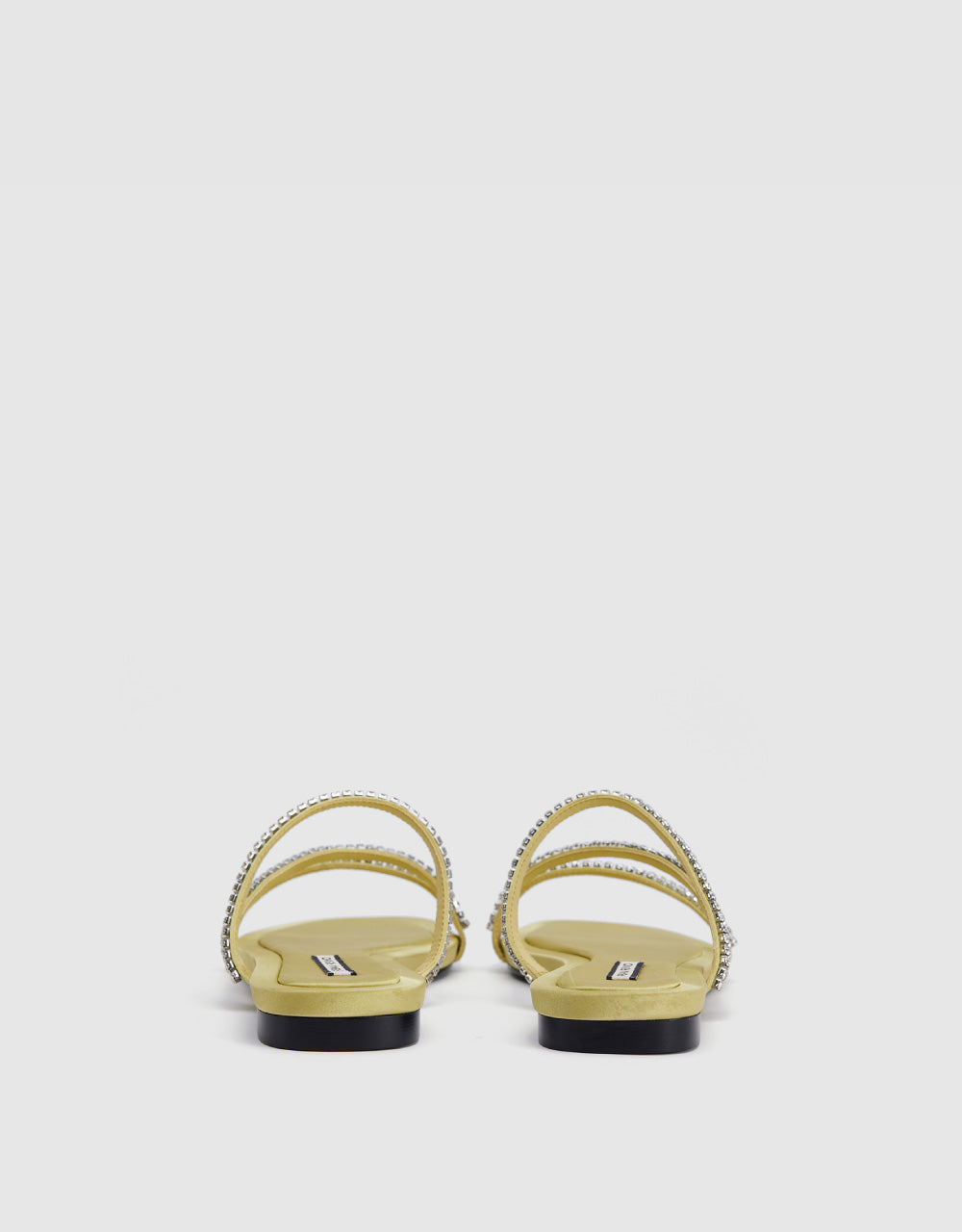 Faux Diamond Décor Round Toe Slippers