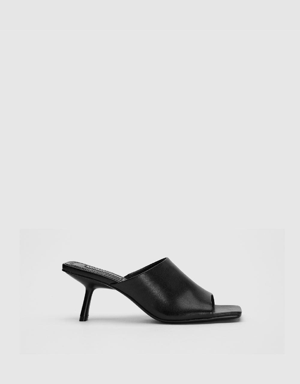 Vegan Leather Square Toe Heels