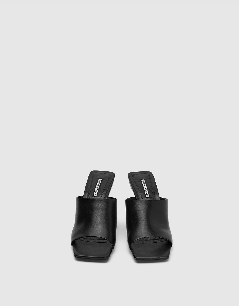 Vegan Leather Square Toe Heels
