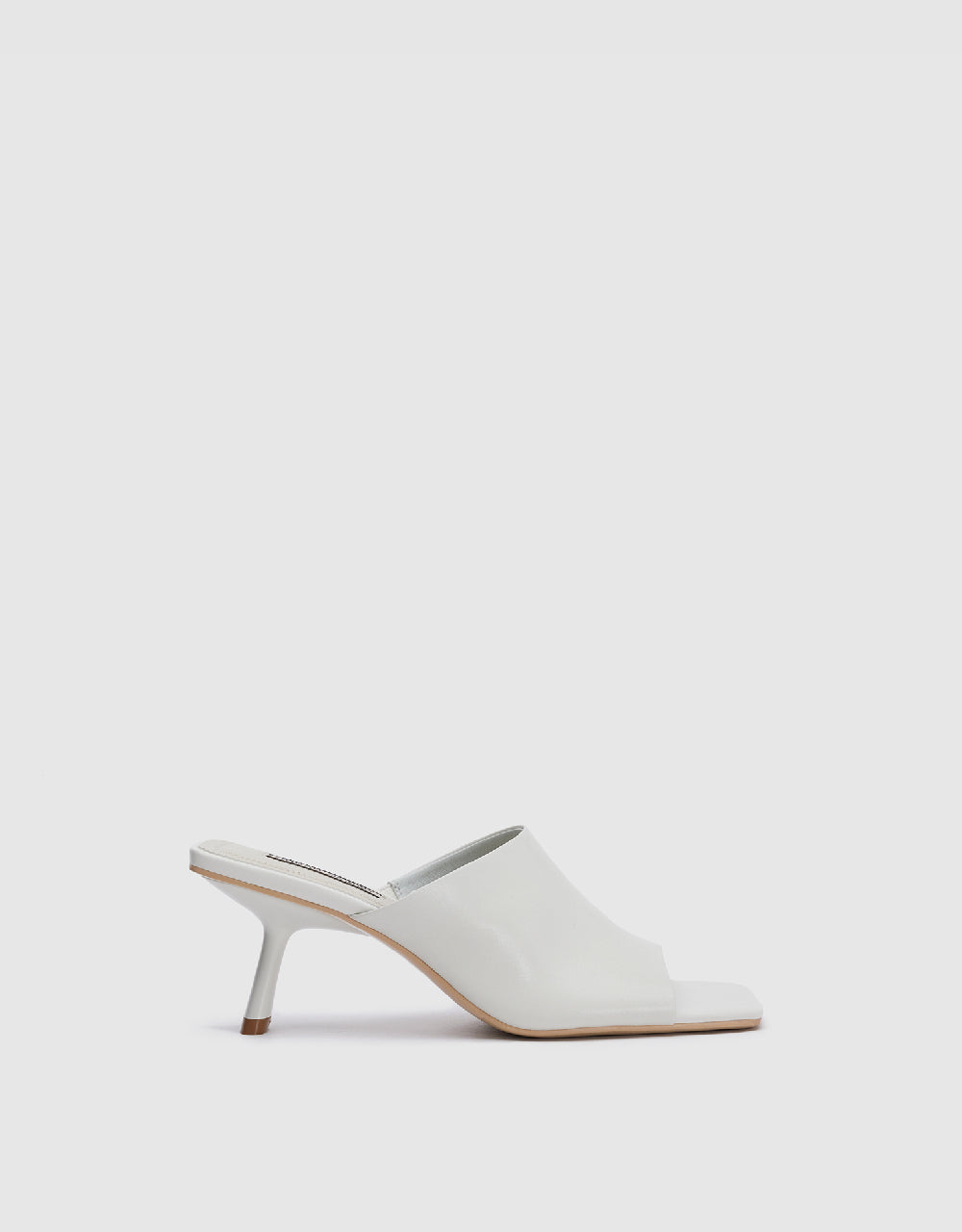 Vegan Leather Square Toe Heels