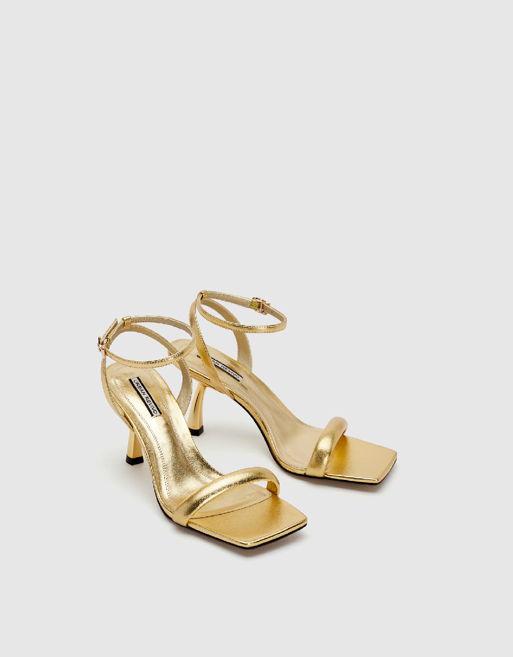 Heeled Square Toe Sandals