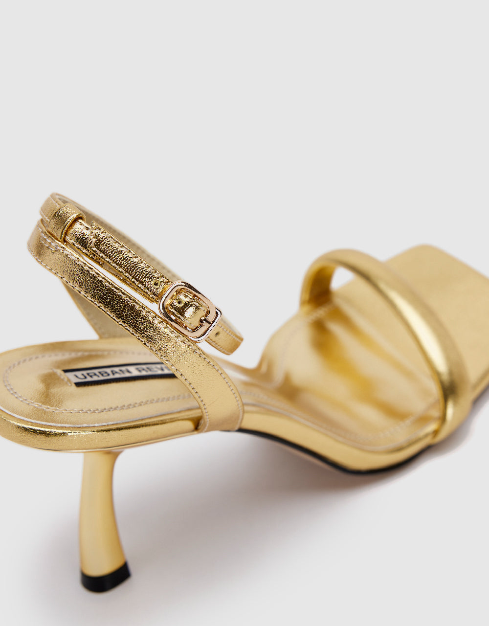 Heeled Square Toe Sandals
