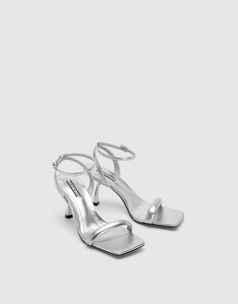 Heeled Square Toe Sandals