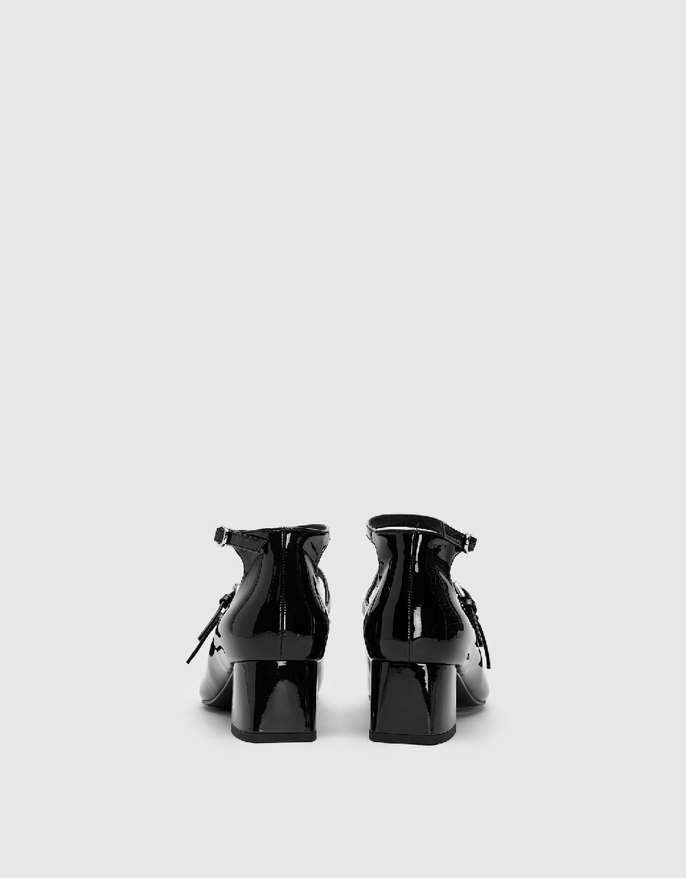 Vegan Leather Square Toe Pumps