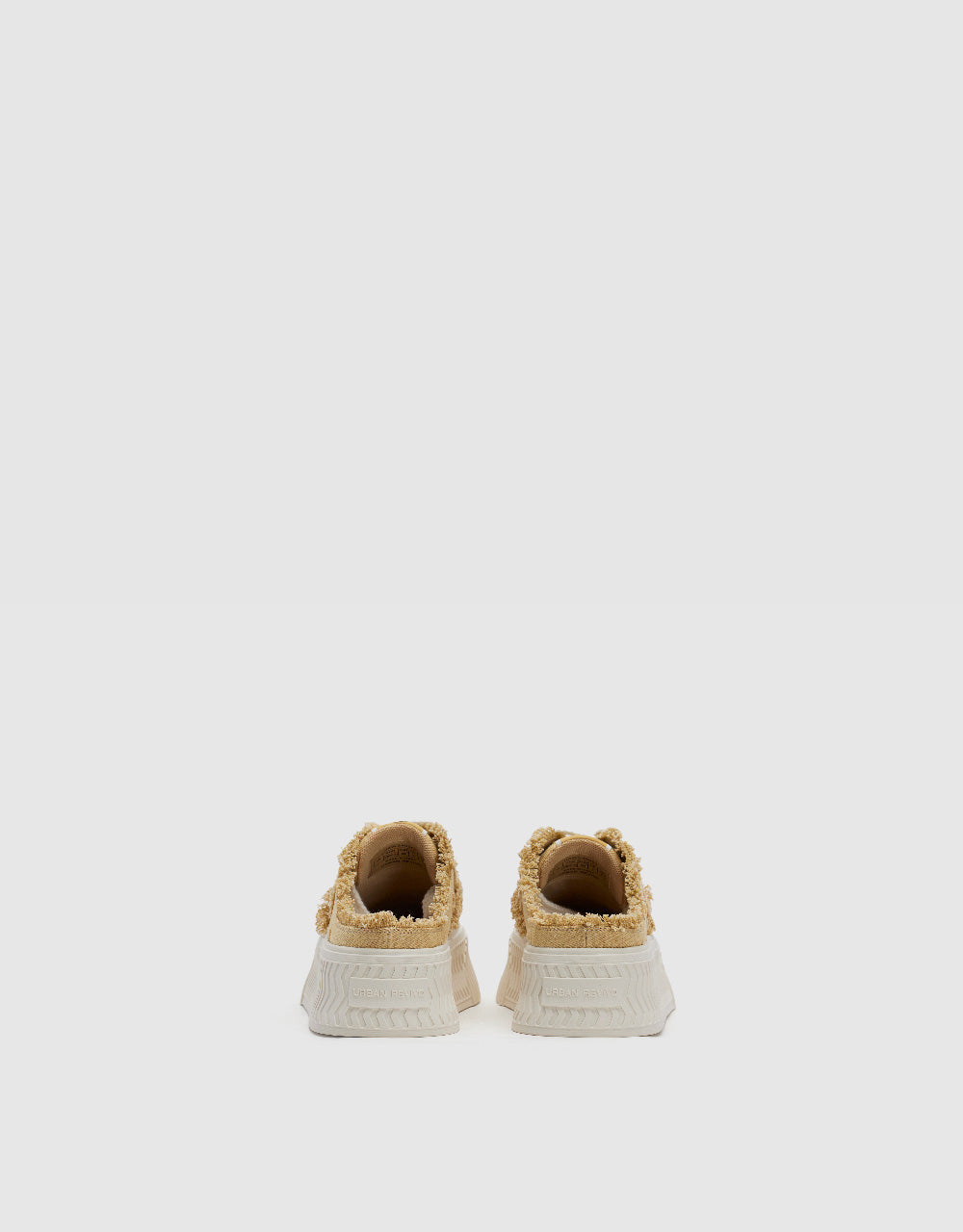 Raw Hem Denim Round Toe Slippers