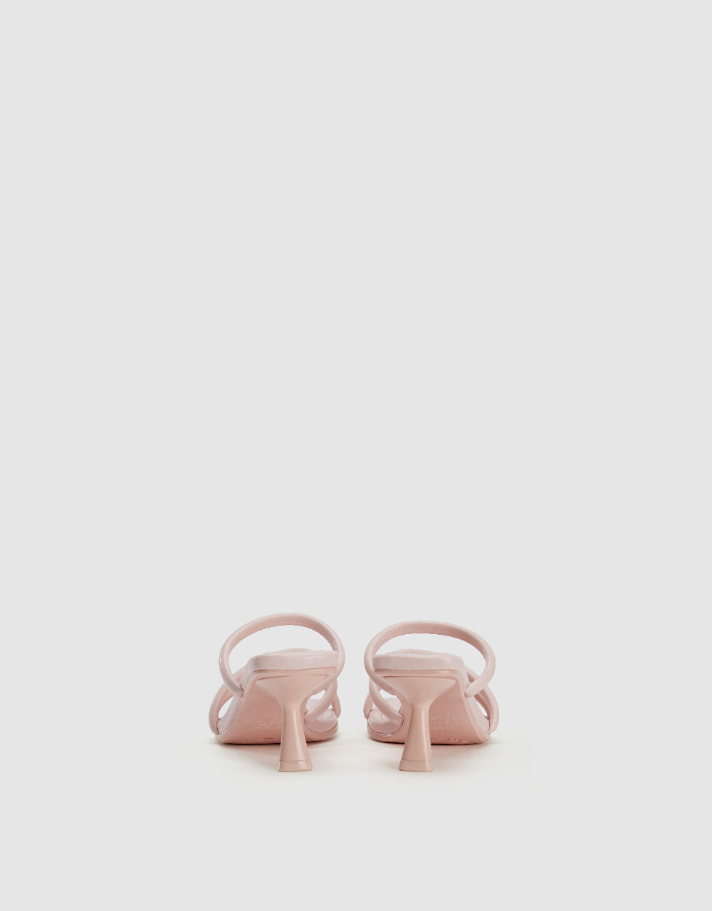Heeled Square Toe Slippers