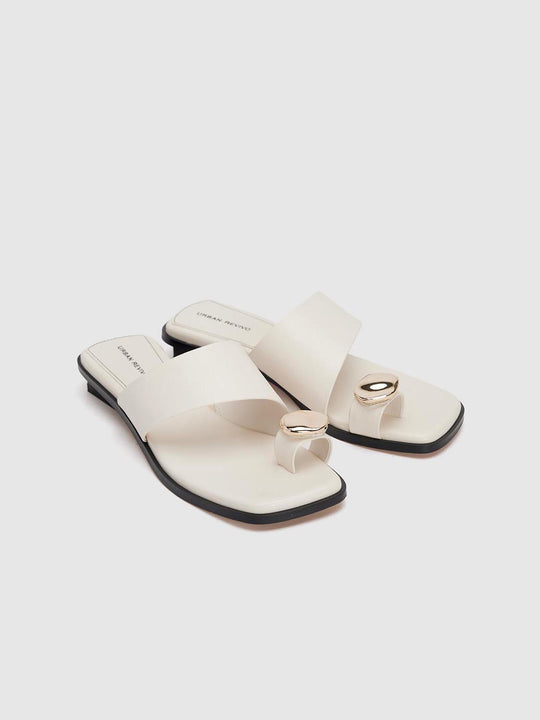 Block Heel Slider Sandals