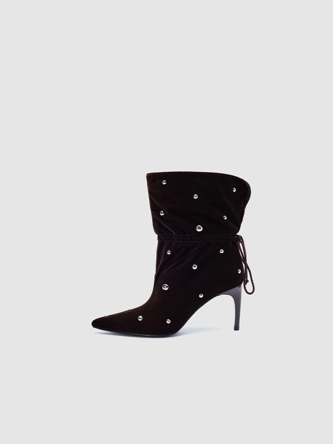 Sparkly Point Toe Ankle Boots