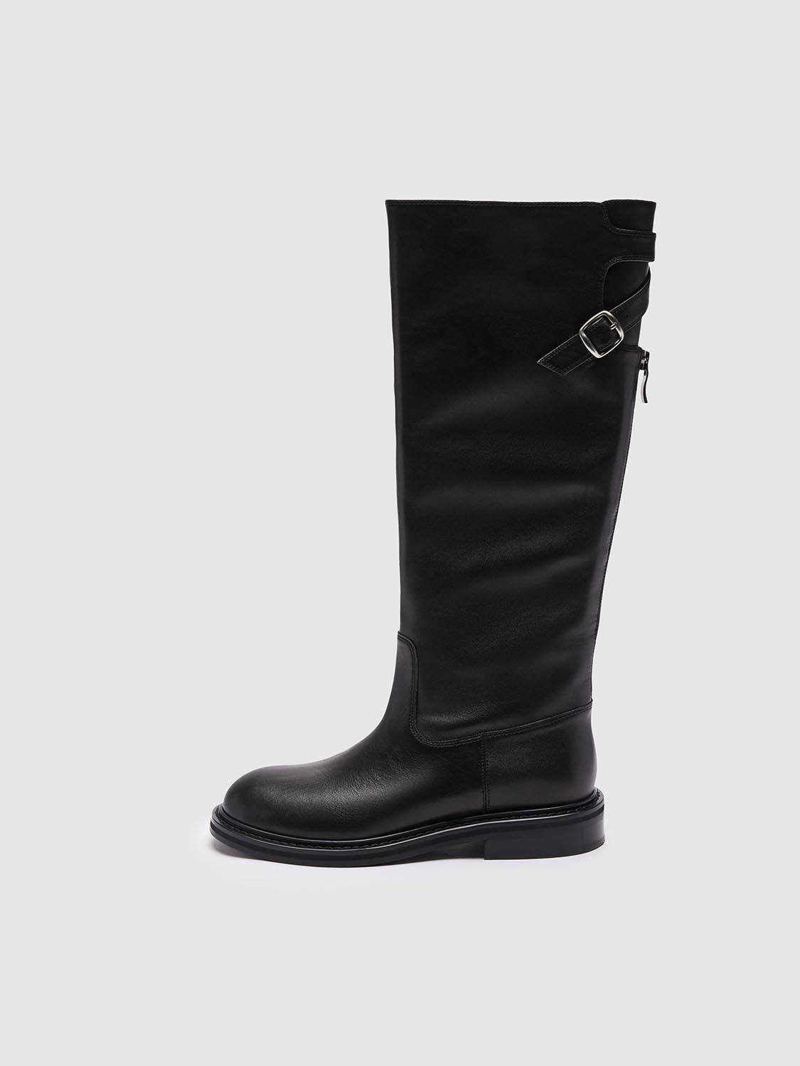 Buckle Detail Chunky Knee Boots
