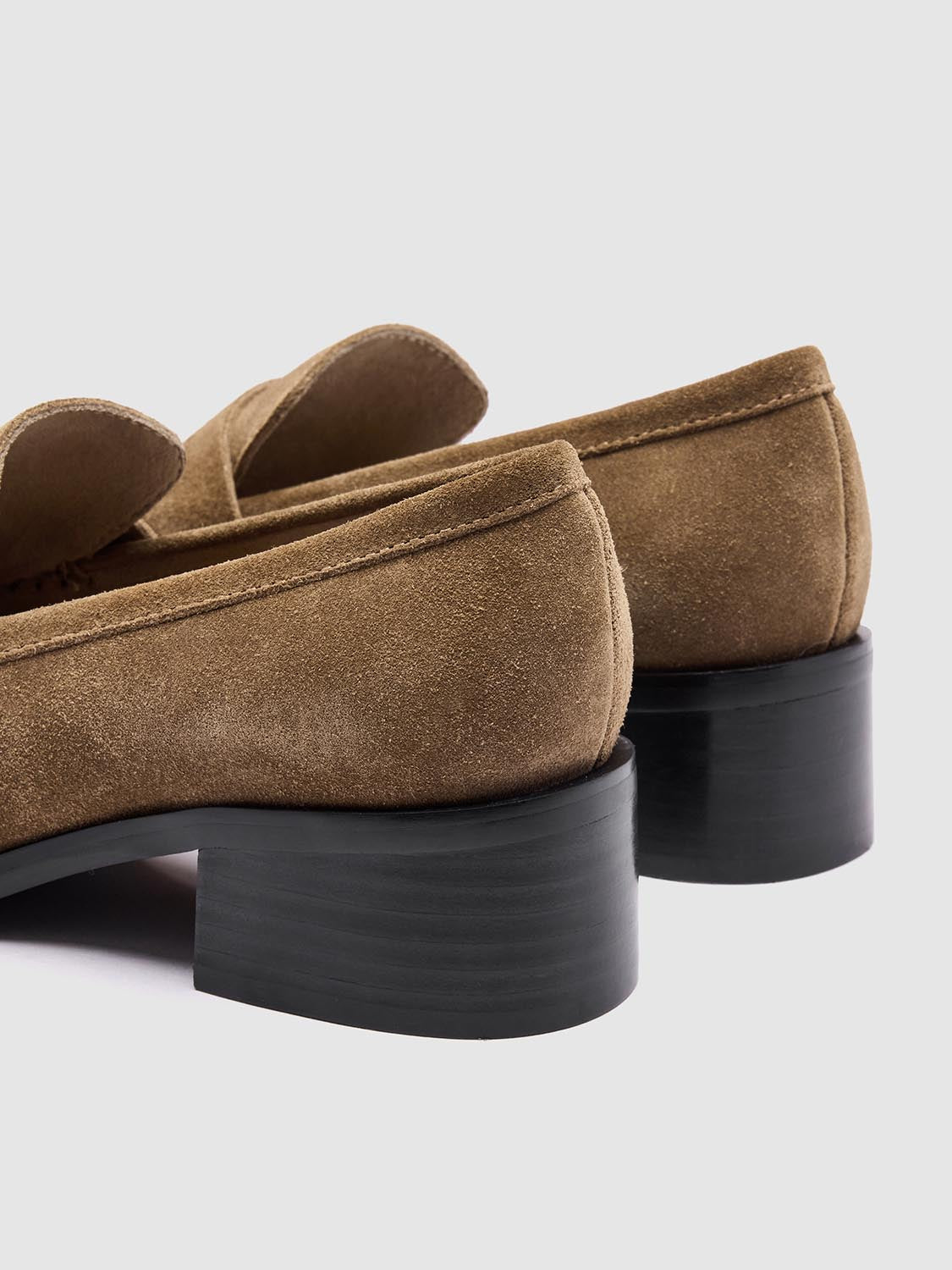 Chunky Mid Heeled Loafers