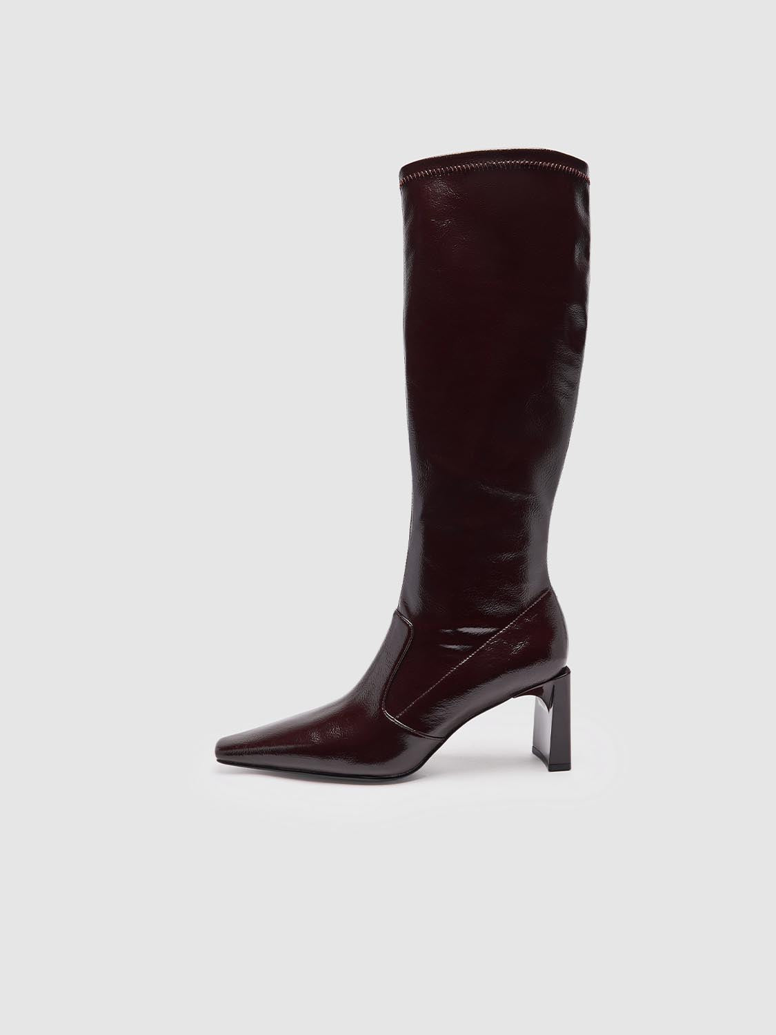 Point Toe Heeled Knee Boots