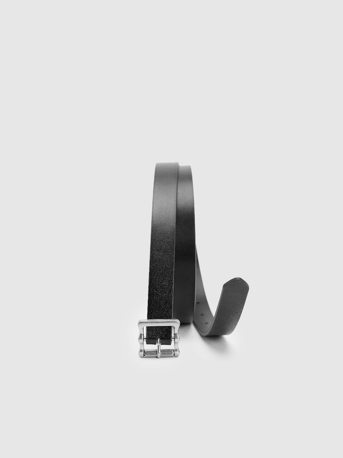 Vegan Leather Skinny Belt