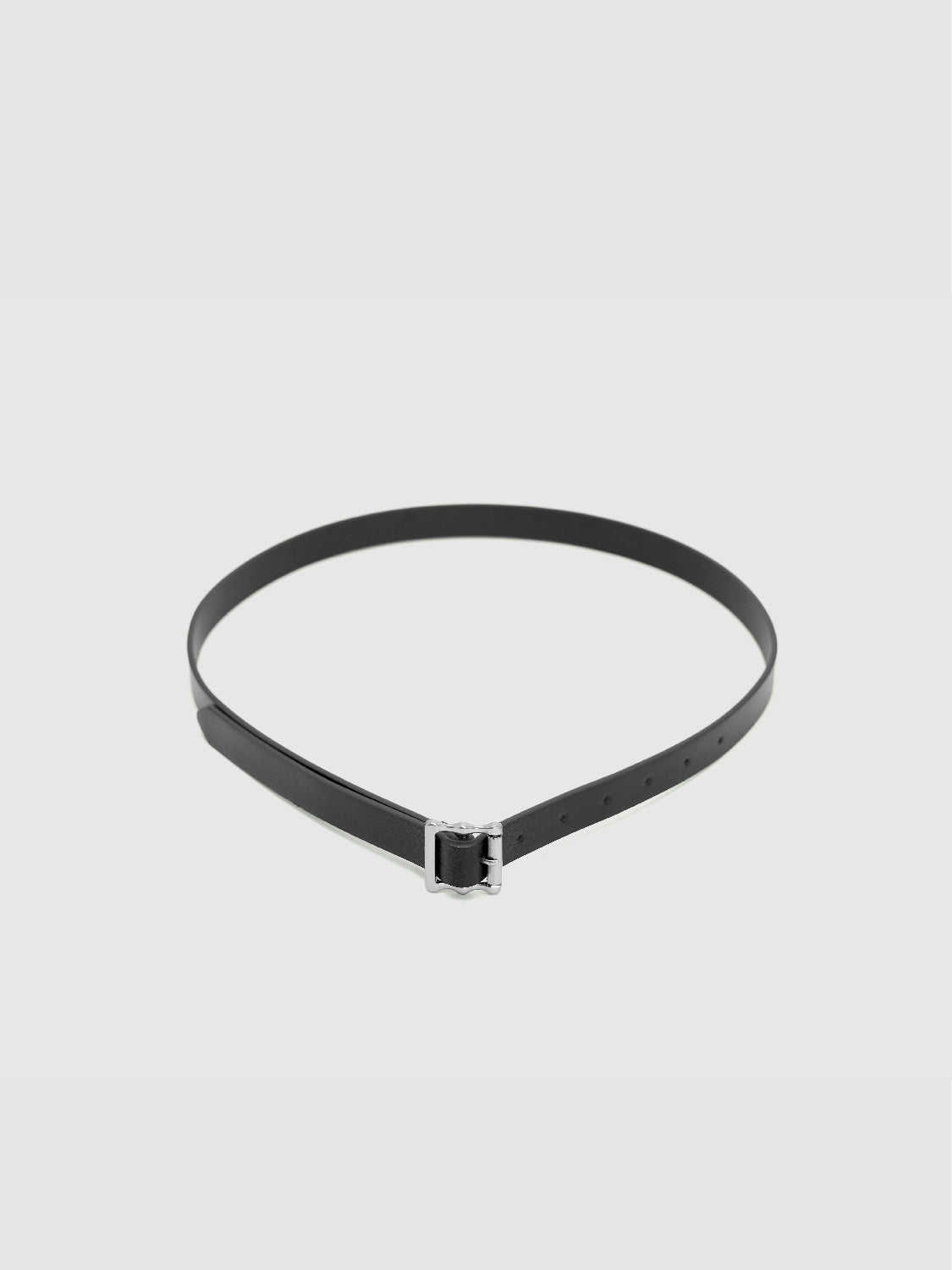 Vegan Leather Skinny Belt
