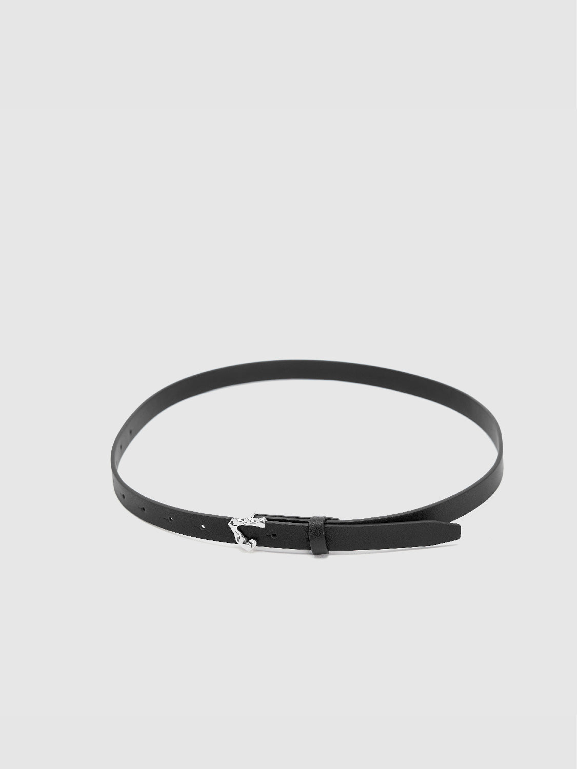 Vegan Leather Skinny Belt
