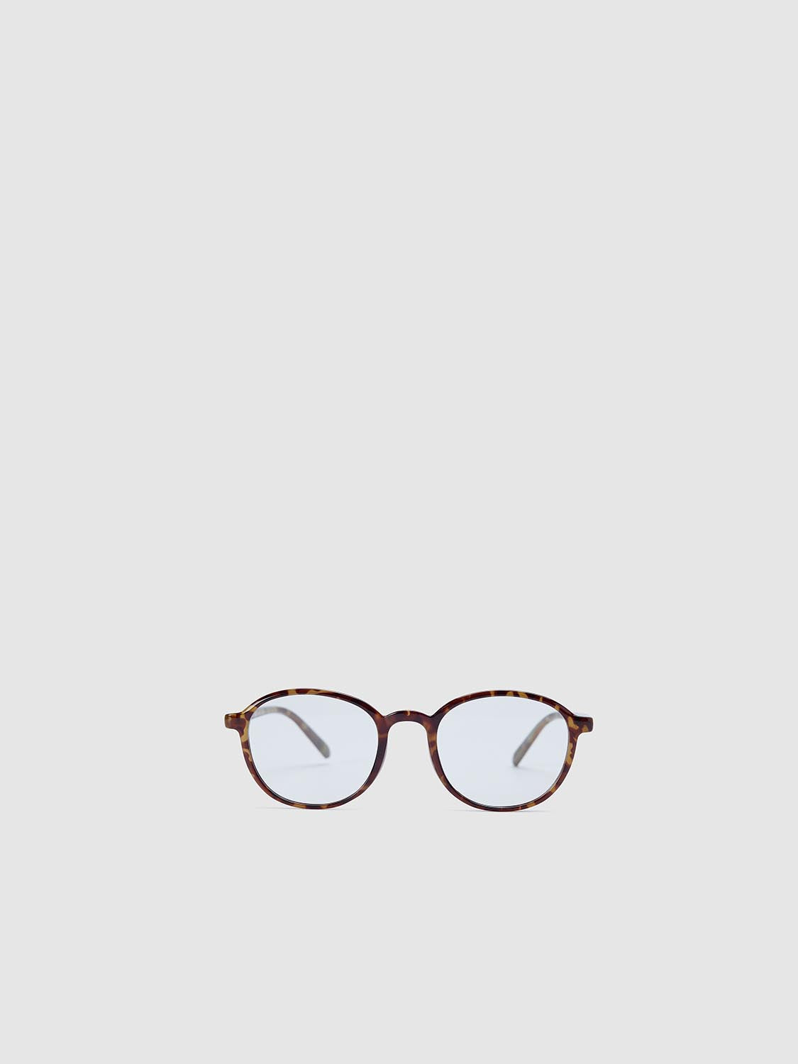 Tortoiseshell Frame Round Glasses