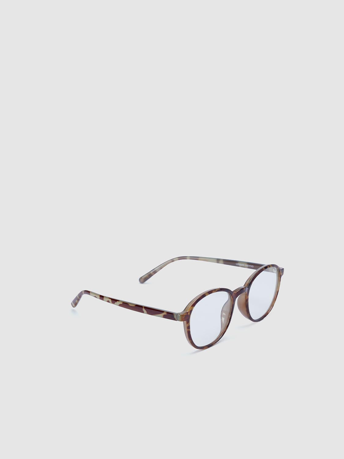 Tortoiseshell Frame Round Glasses