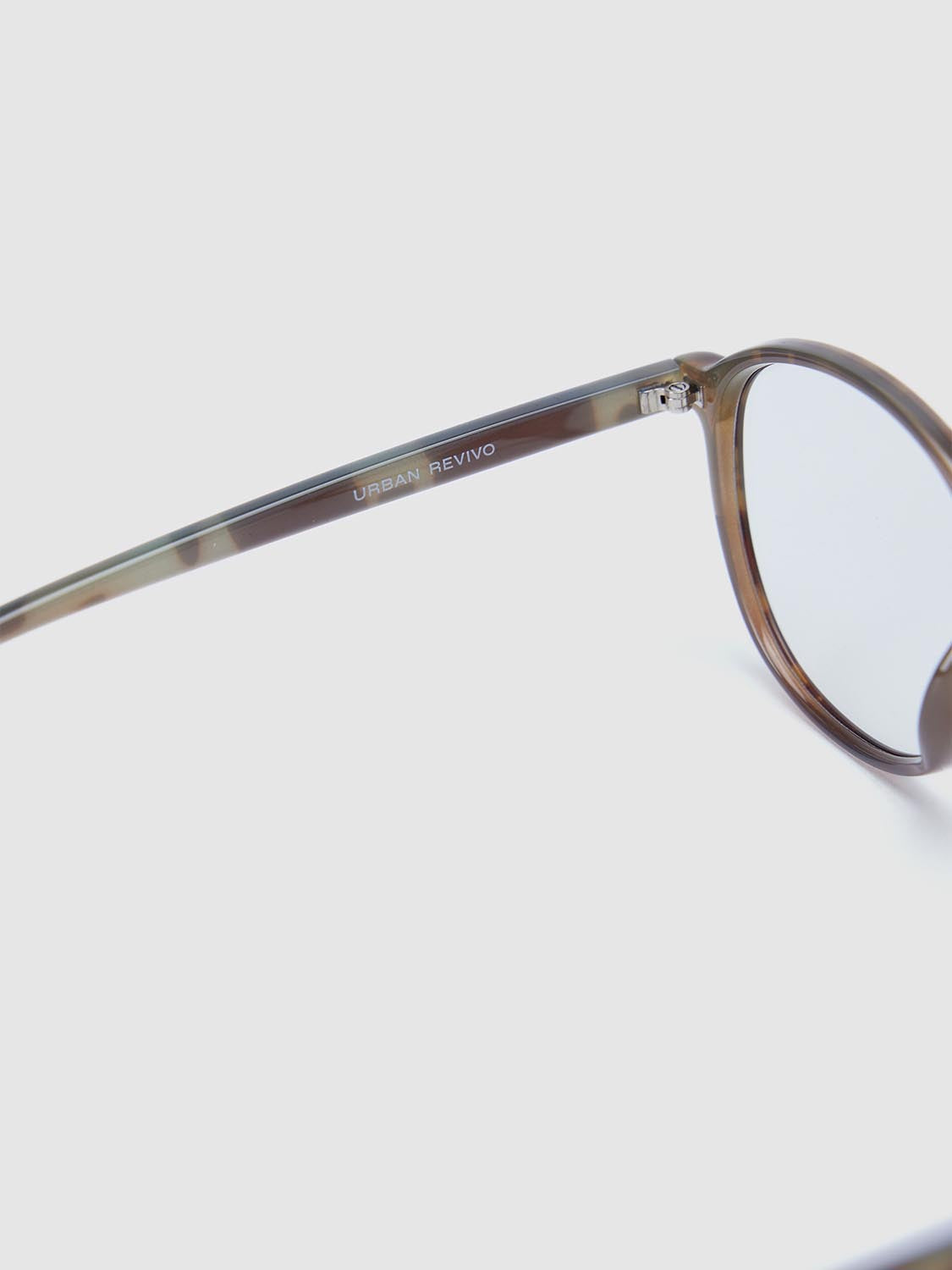 Tortoiseshell Frame Round Glasses