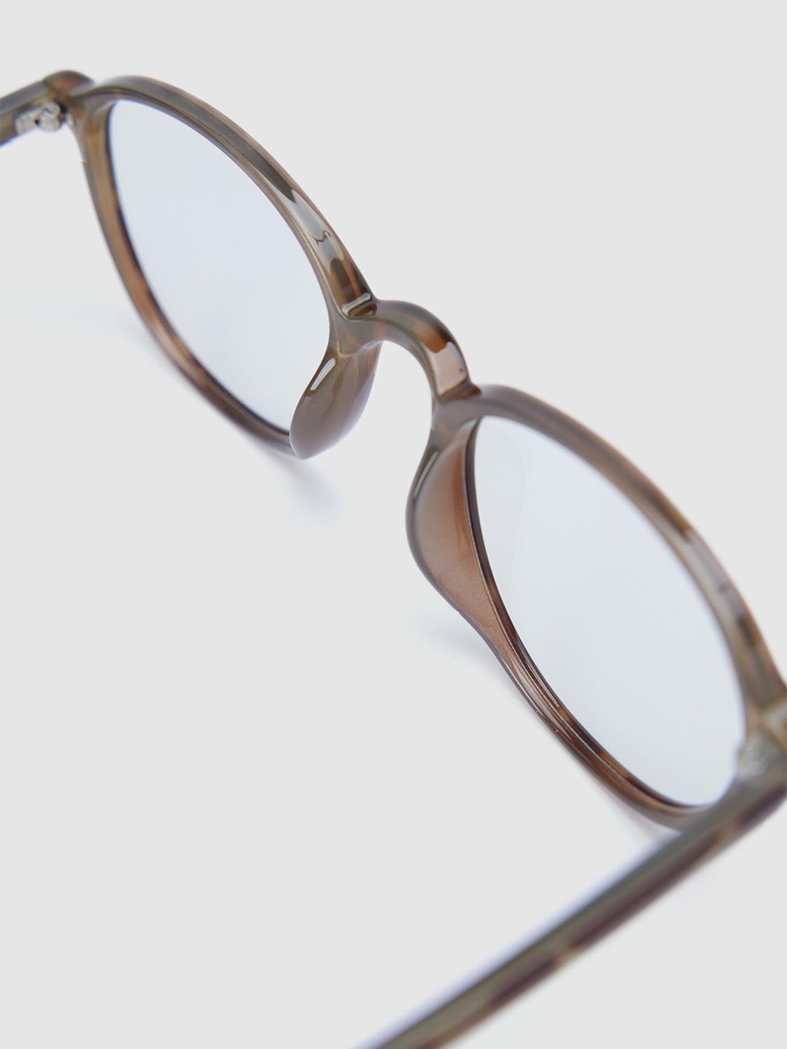 Tortoiseshell Frame Round Glasses