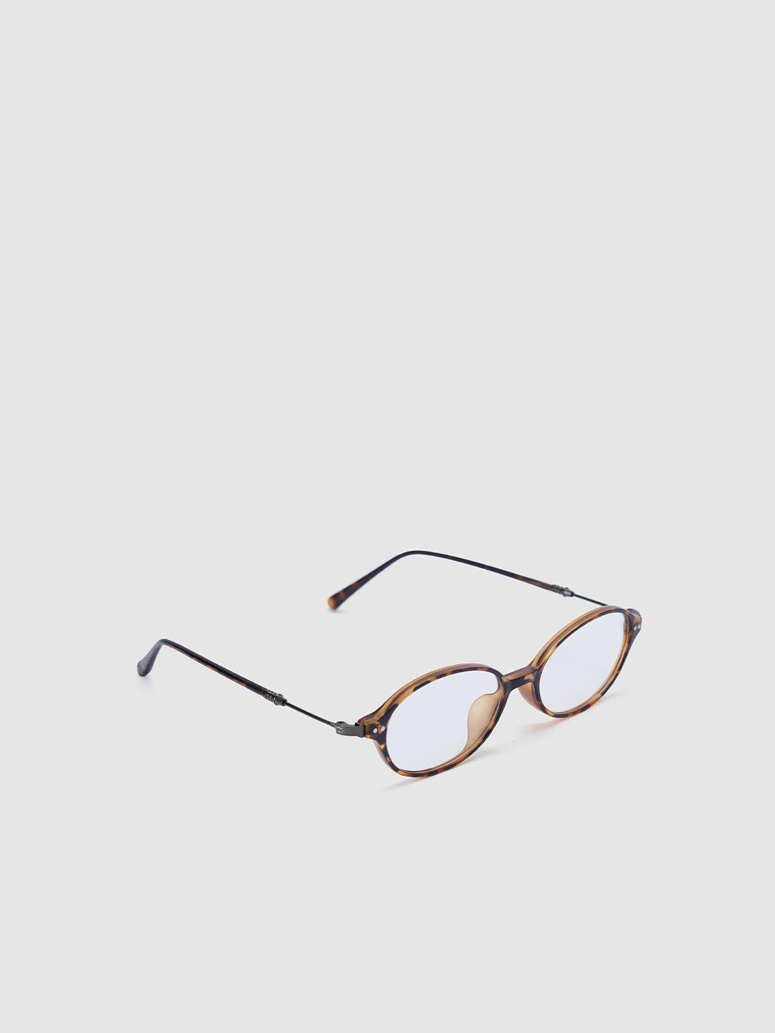 Tortoiseshell Frame Round Glasses
