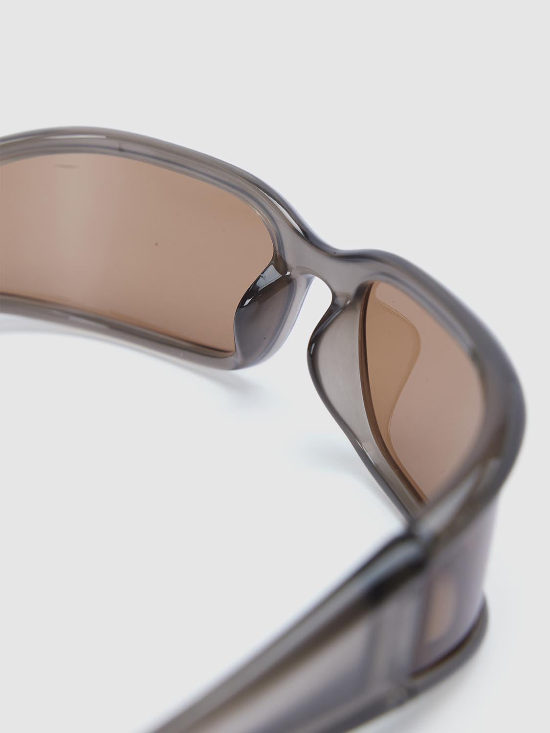 Rectangle Wrap Aviator Sunglasses