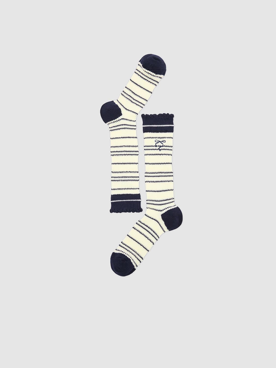Contrast Ribbed Striped Socks