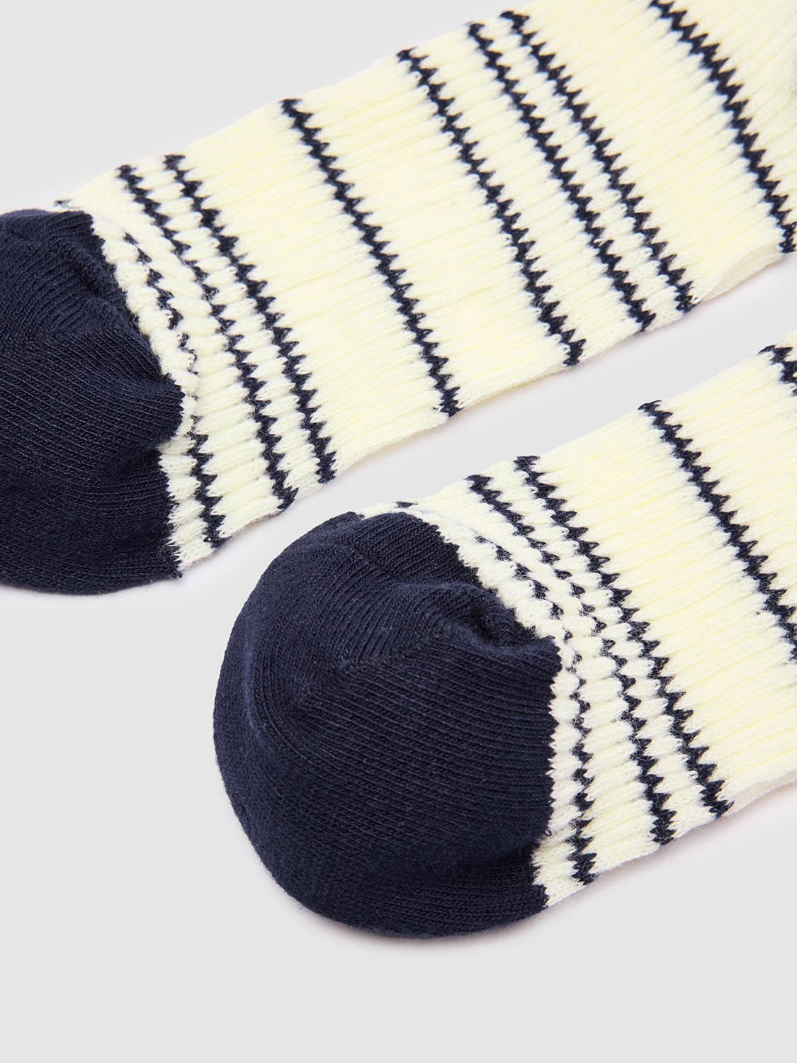 Contrast Ribbed Striped Socks