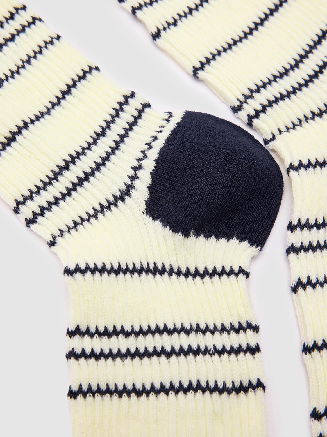 Contrast Ribbed Striped Socks