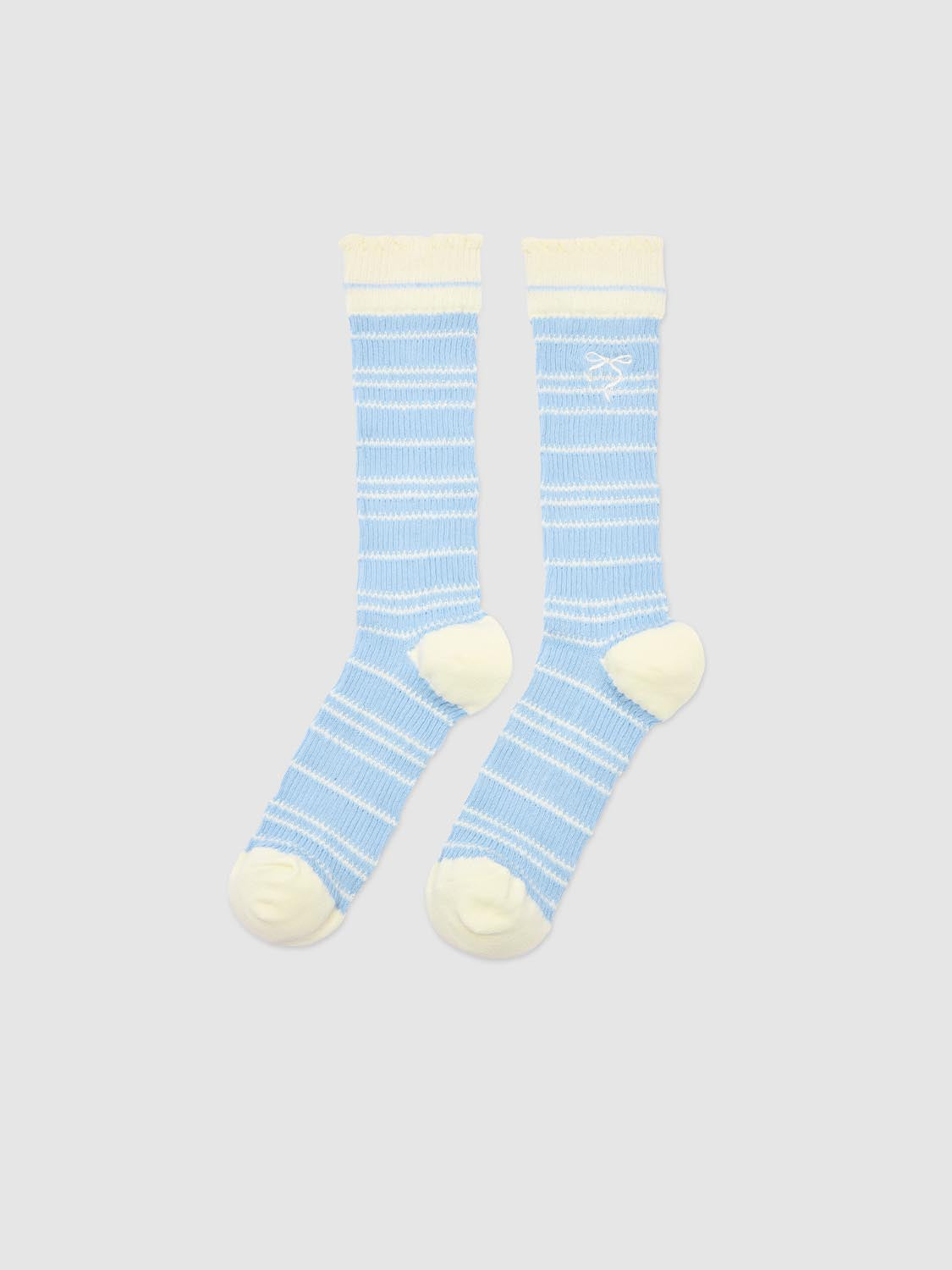 Contrast Ribbed Striped Socks