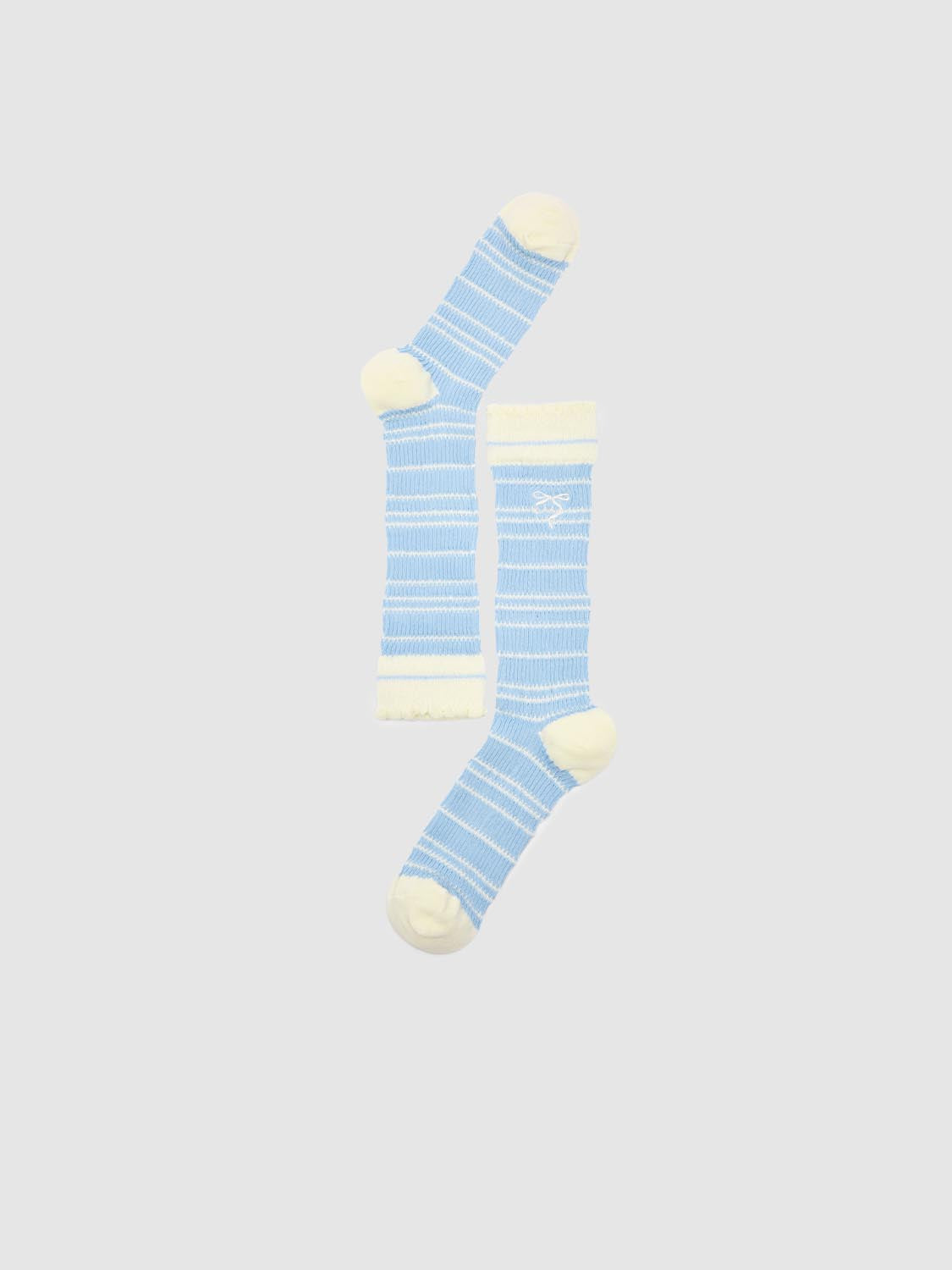 Contrast Ribbed Striped Socks