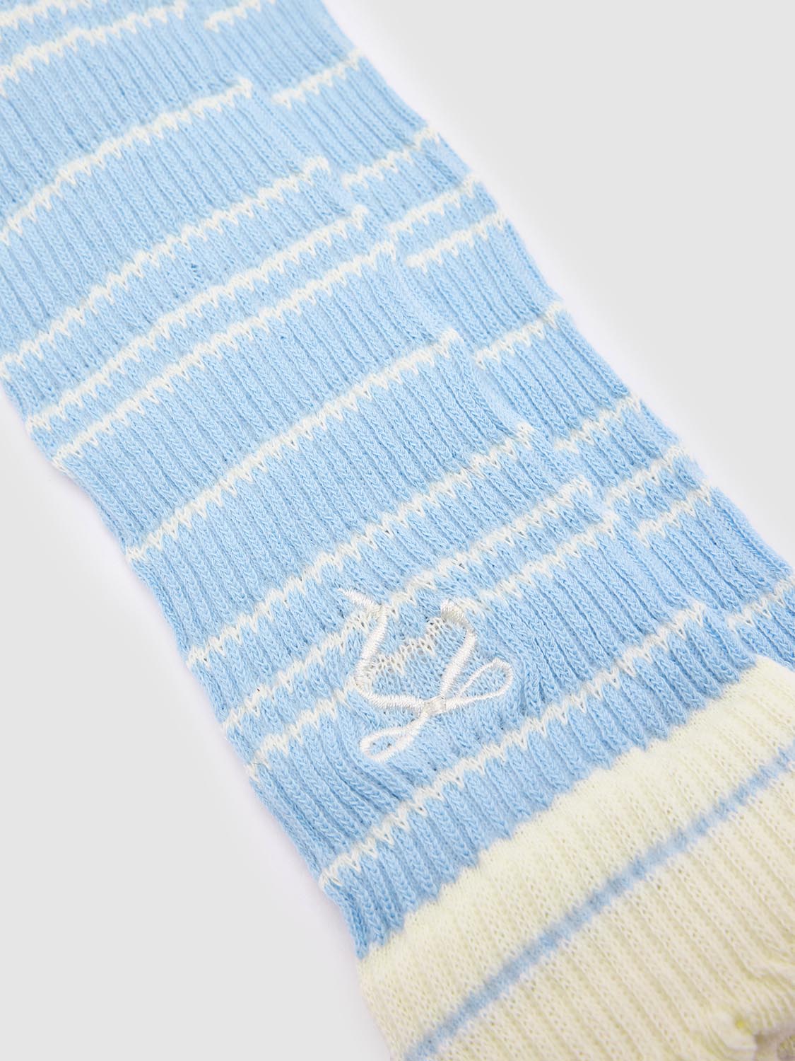 Contrast Ribbed Striped Socks