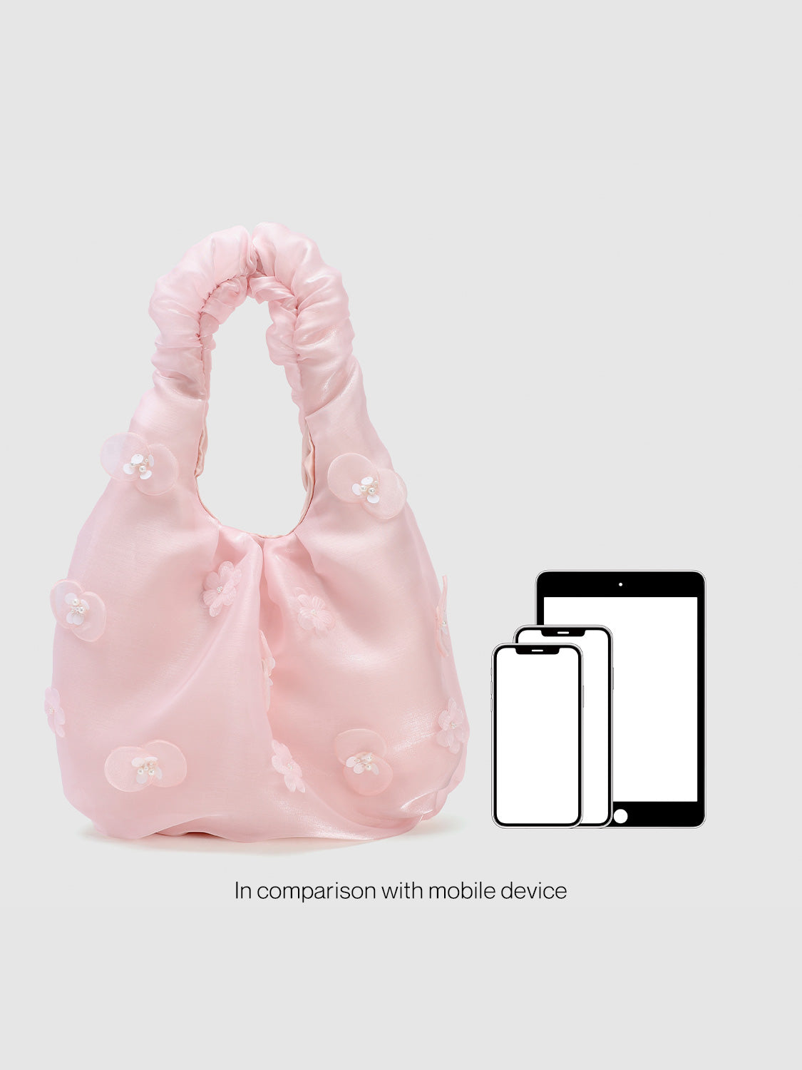 Flower Décor Shoulder Bags