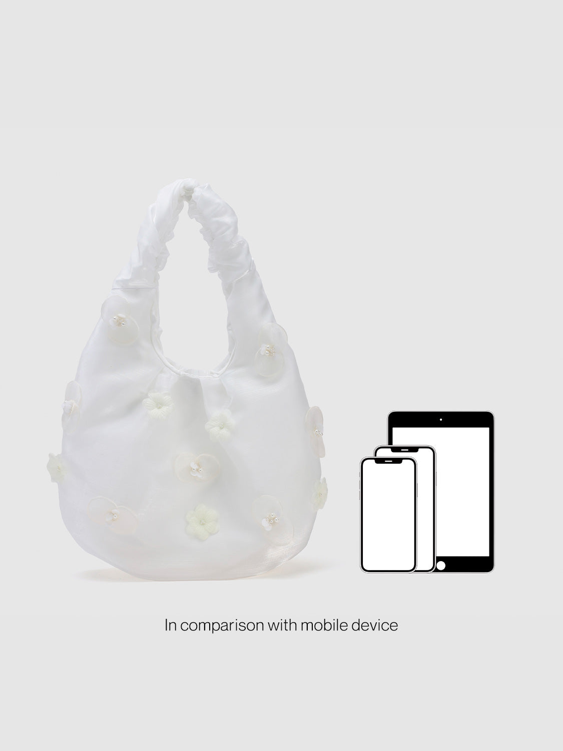 Flower Décor Shoulder Bags
