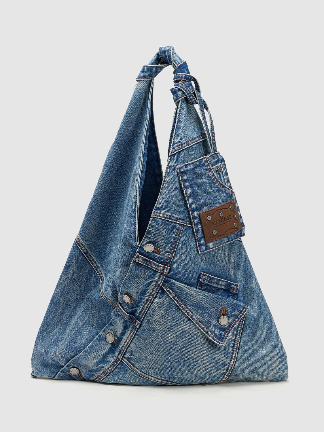 hood モリハルナnewspeperbag hood モリハルナ tote bag denim