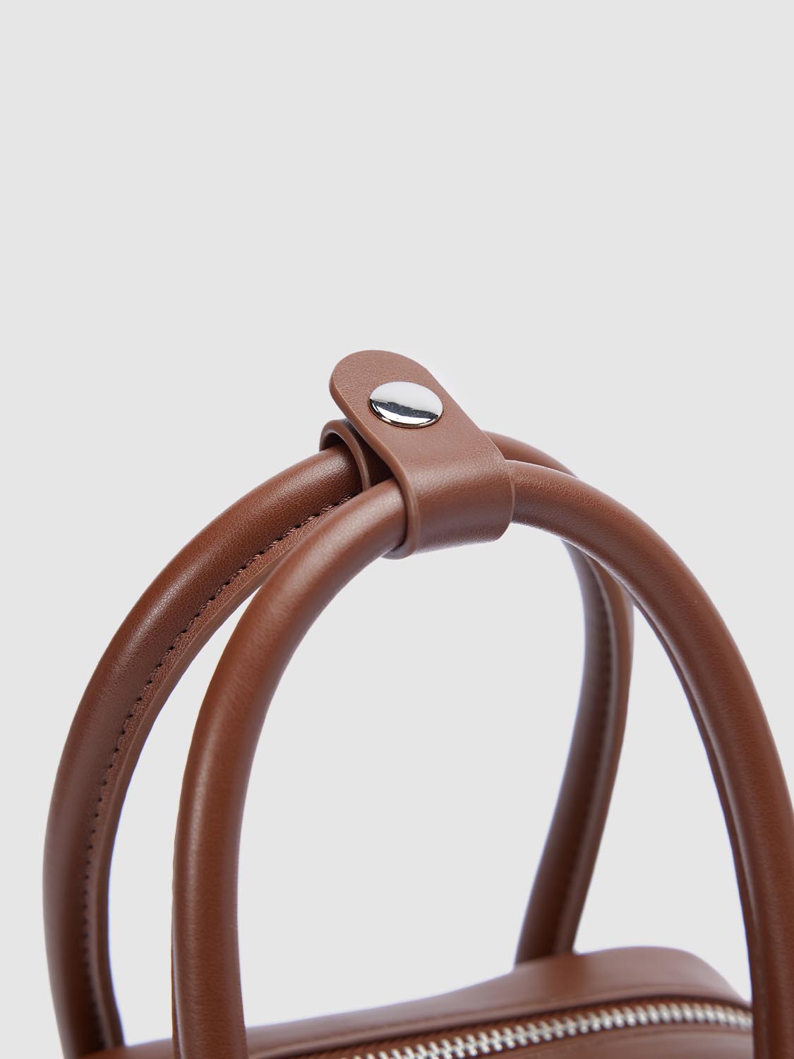 Boxy Vegan Leather Shoulder Bag