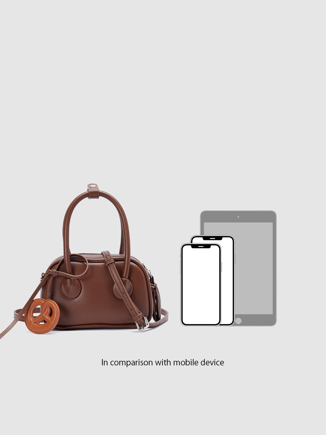 Boxy Vegan Leather Shoulder Bag