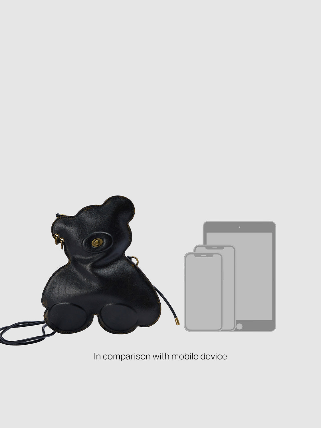 Vegan Leather Bear Crossbody Bags
