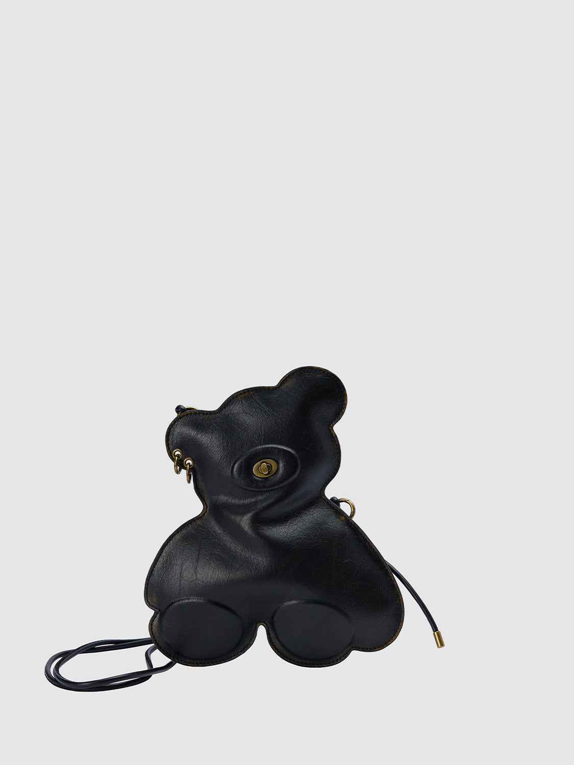 Vegan Leather Bear Crossbody Bags