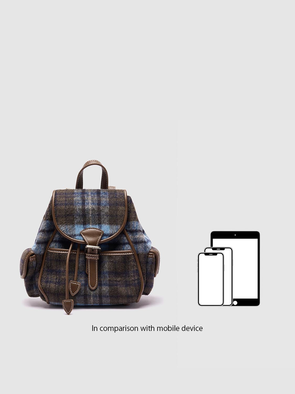 Small Check Backpack