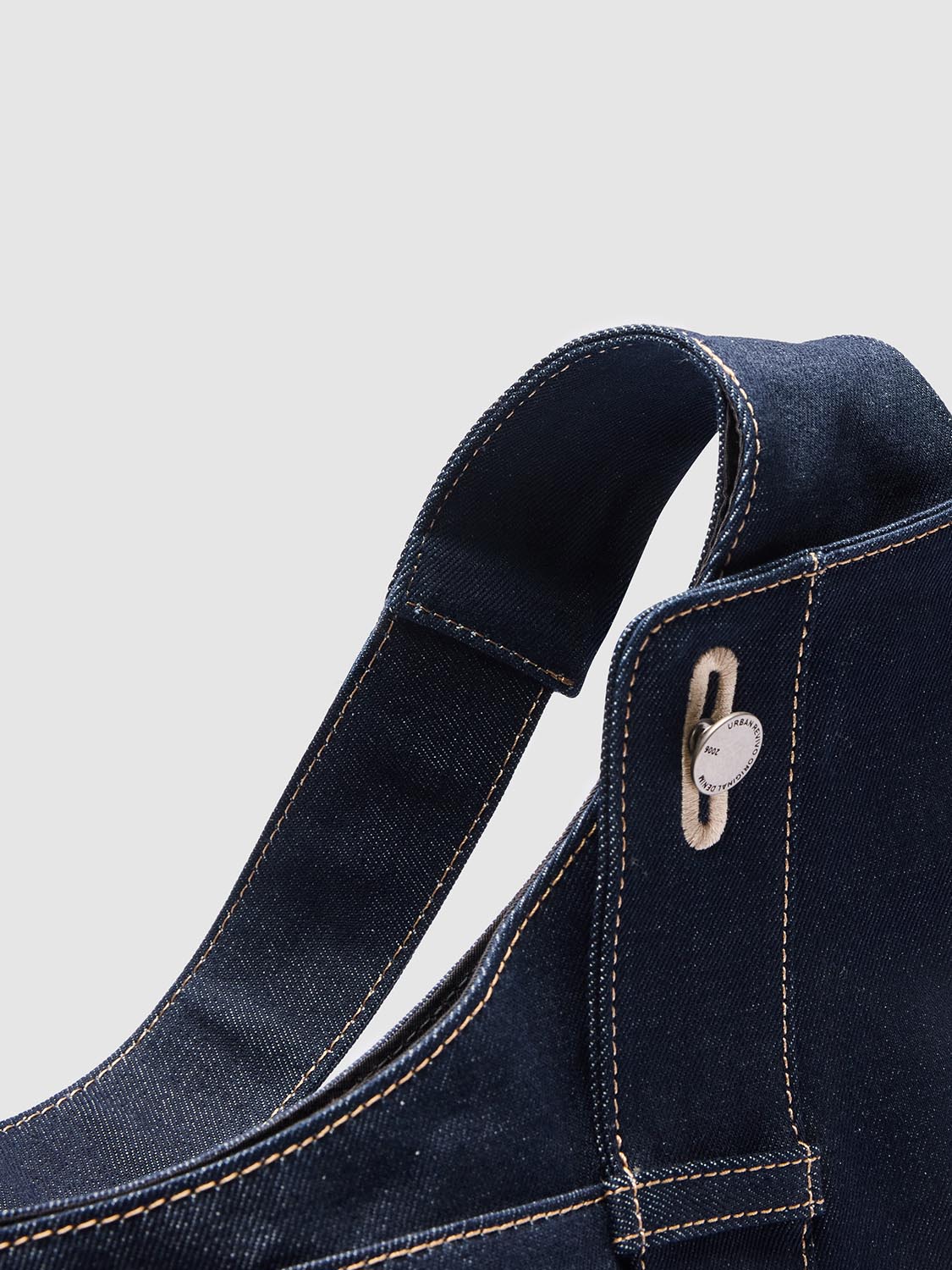 Buckled Denim Shoulder Bags