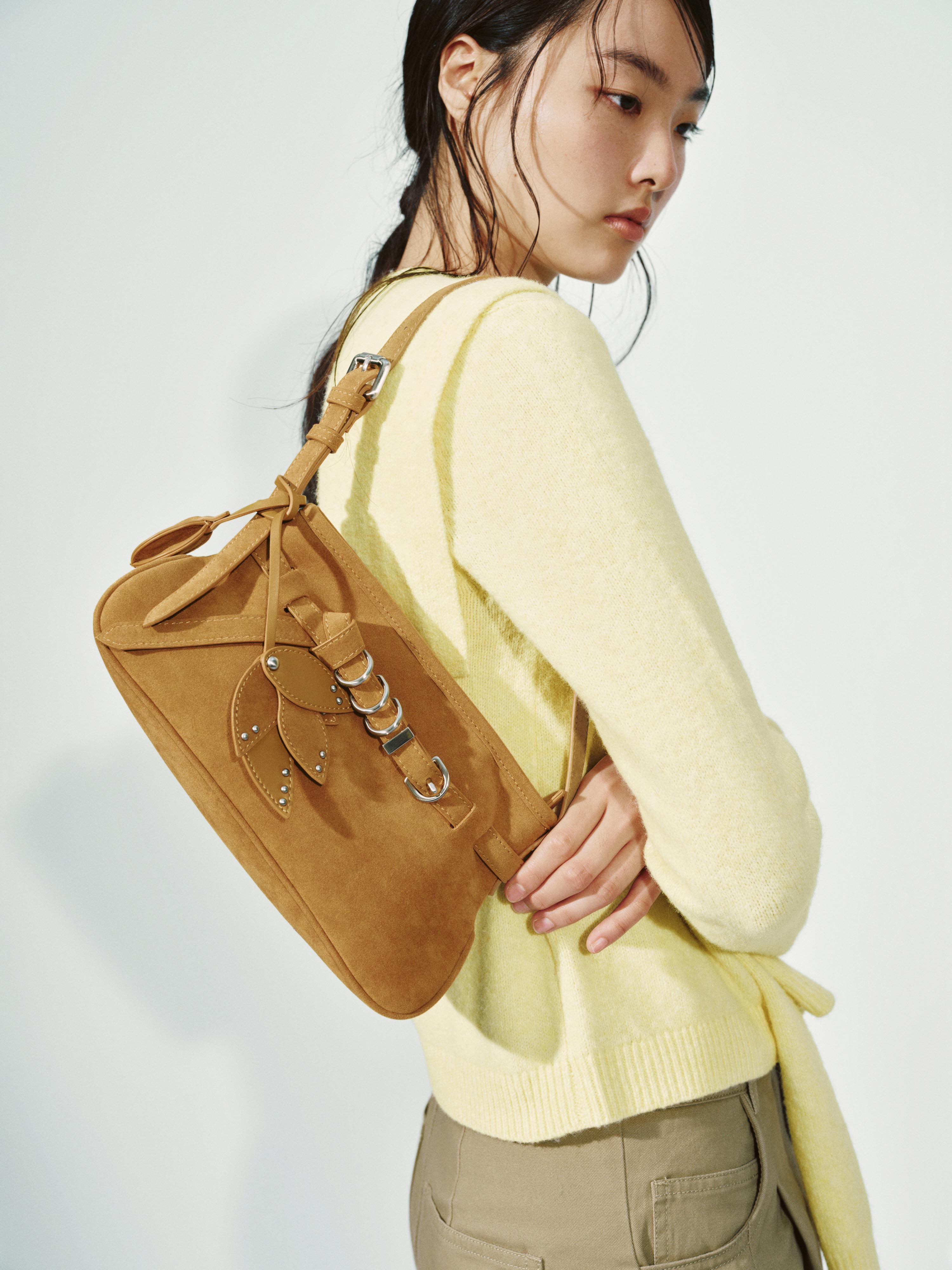 Buckle Detail Shoulder Bags