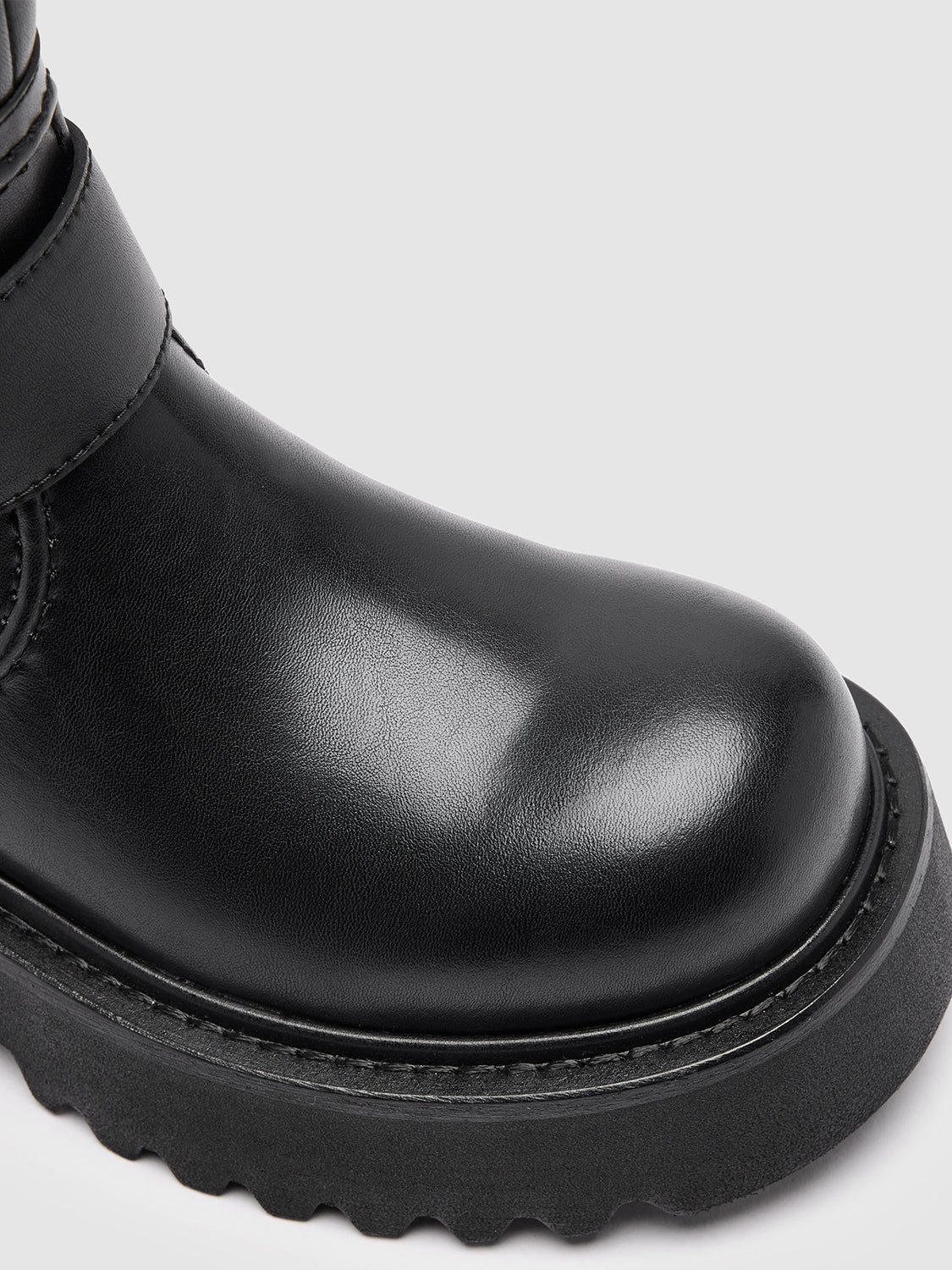 Buckle Detail Chunky Boots