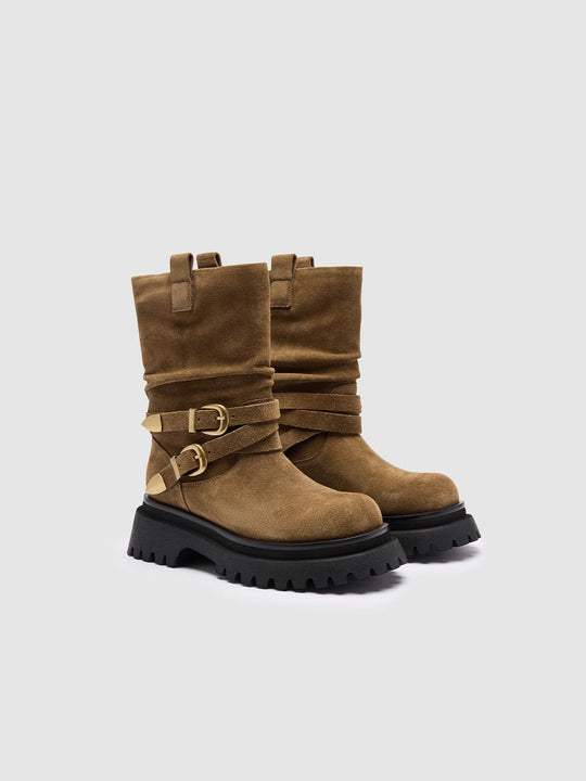 Belt Detail Chunky Ankle Boots