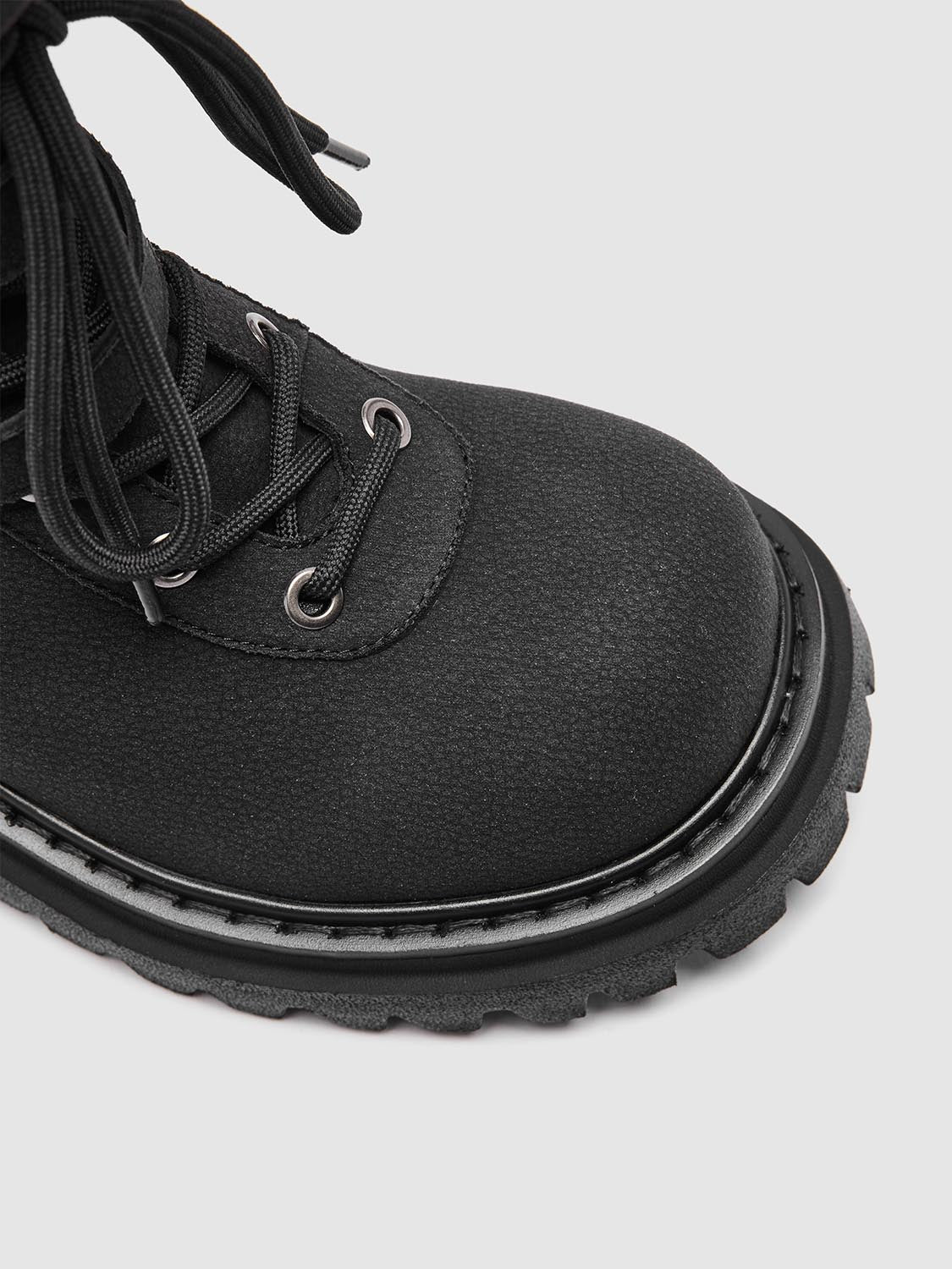 Zipper Detail Chunky Ankle Boots