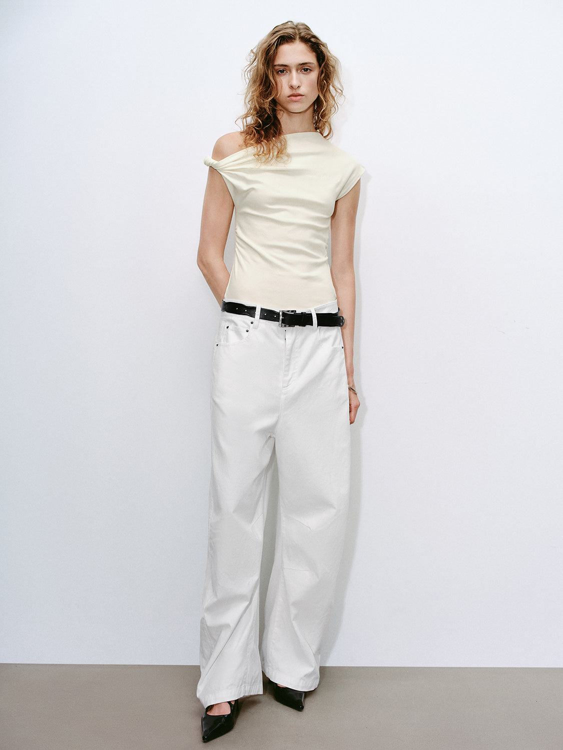 One Shoulder Skinny T-Shirts