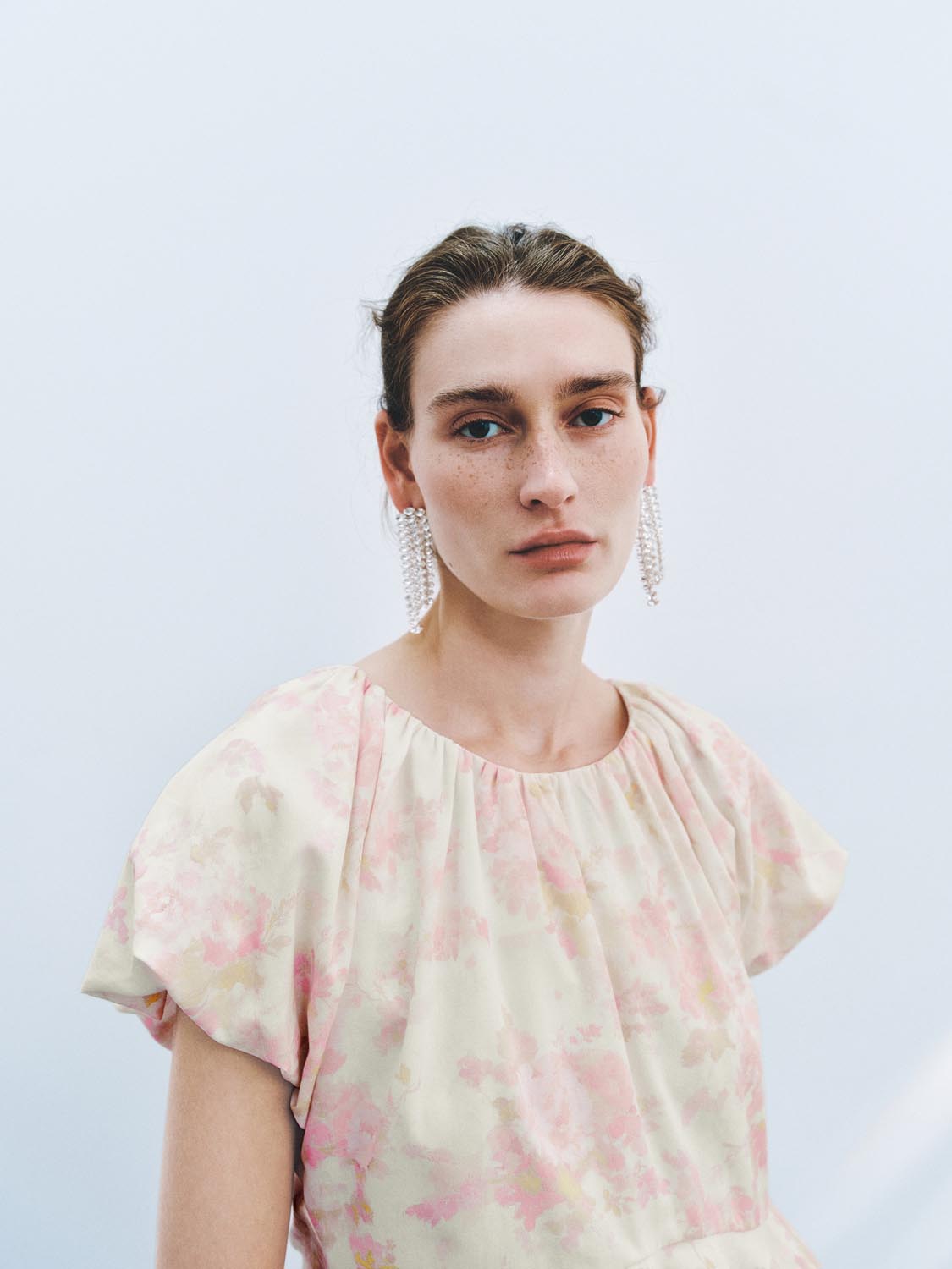 Floral Ruffle Overhead Shirts