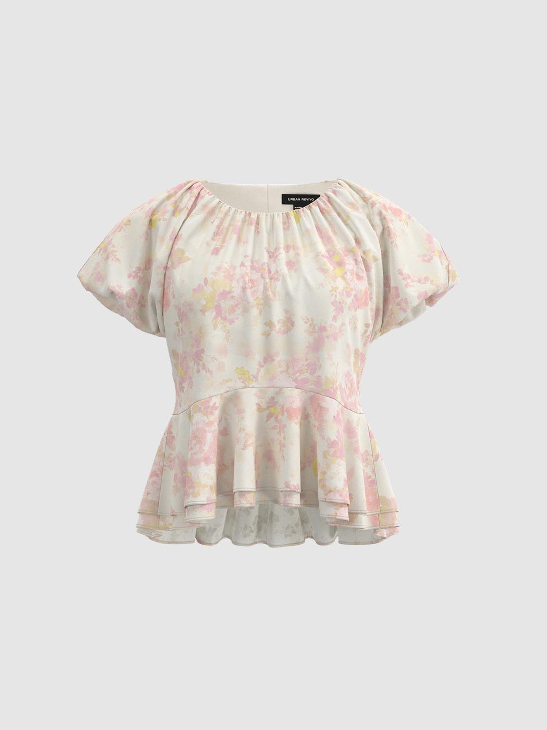 Floral Ruffle Overhead Shirts