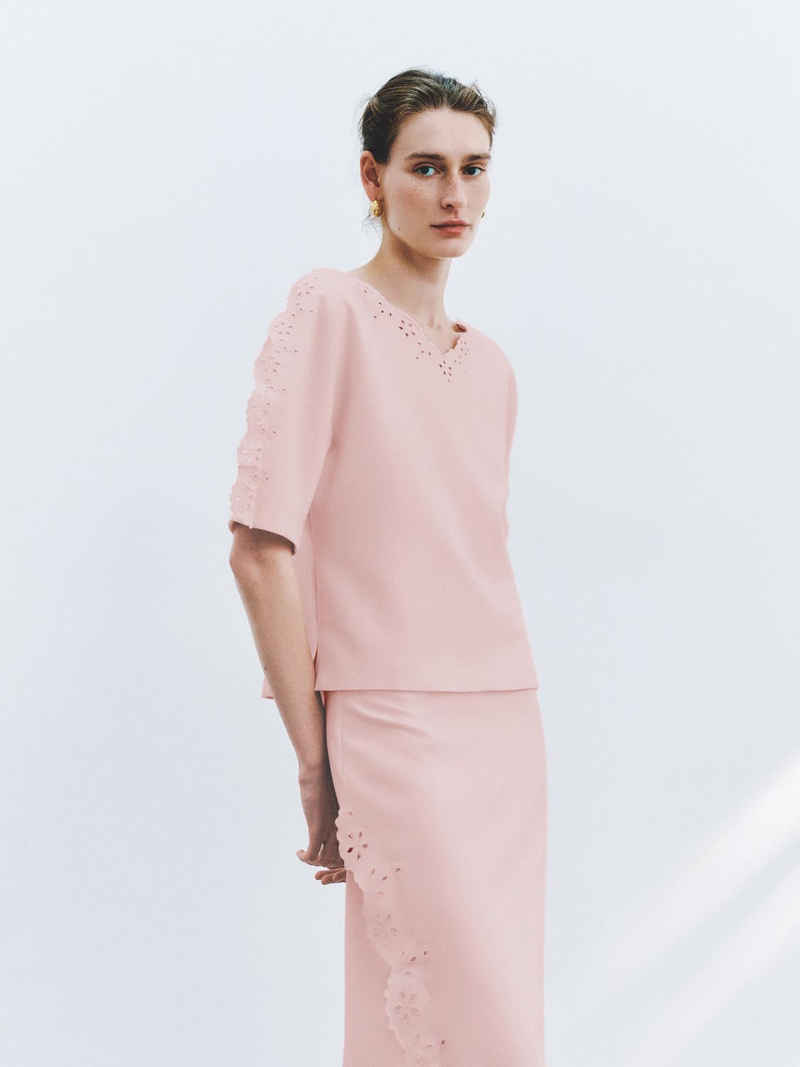 Lace Trim Overhead Shirts