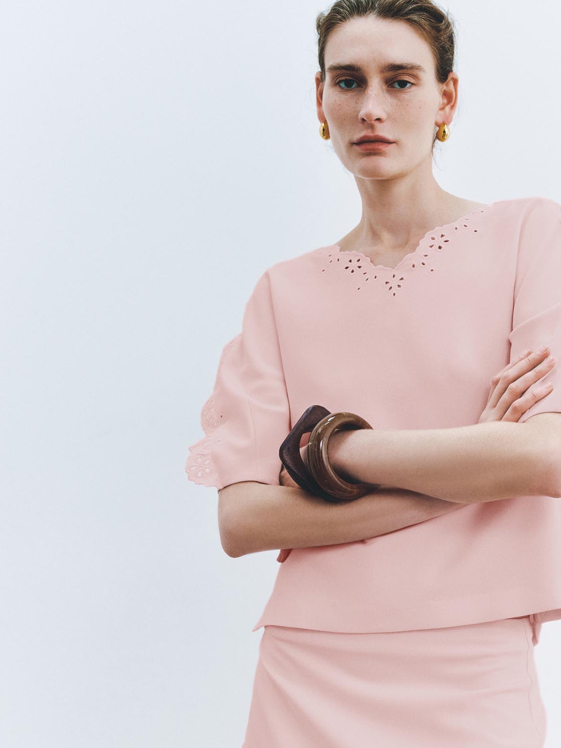 Lace Trim Overhead Shirts