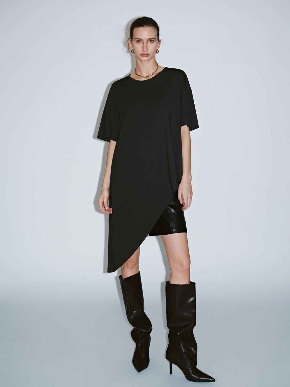 Irregular Hem T-Shirts
